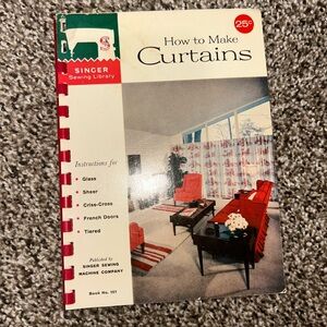 How To Make Curtains Singer Sewing Library Book #101 Crafting 1960‎